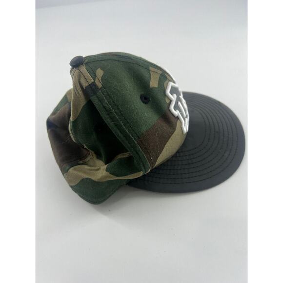 New Era Notre Dame Hat Camo Green Brown Black 6 ¾ Sportswear Fitted Sports - Picture 5 of 6